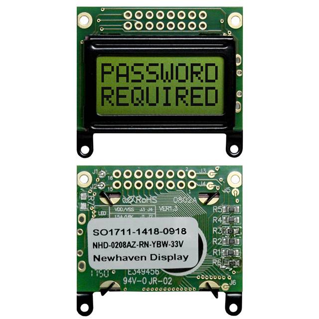 Picture of NHD-0208AZ-RN-YBW-33V